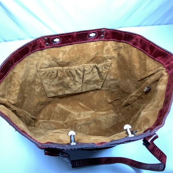 NWOT - Patricia Nash Benvenuto Berry Red Tote - Picture 8 of 15